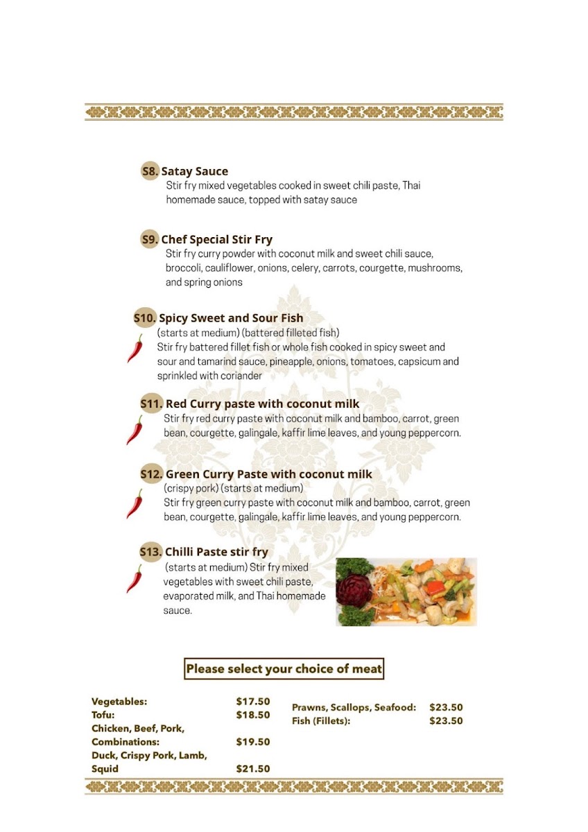 Menu Smile Elephant Thai Restaurant-10