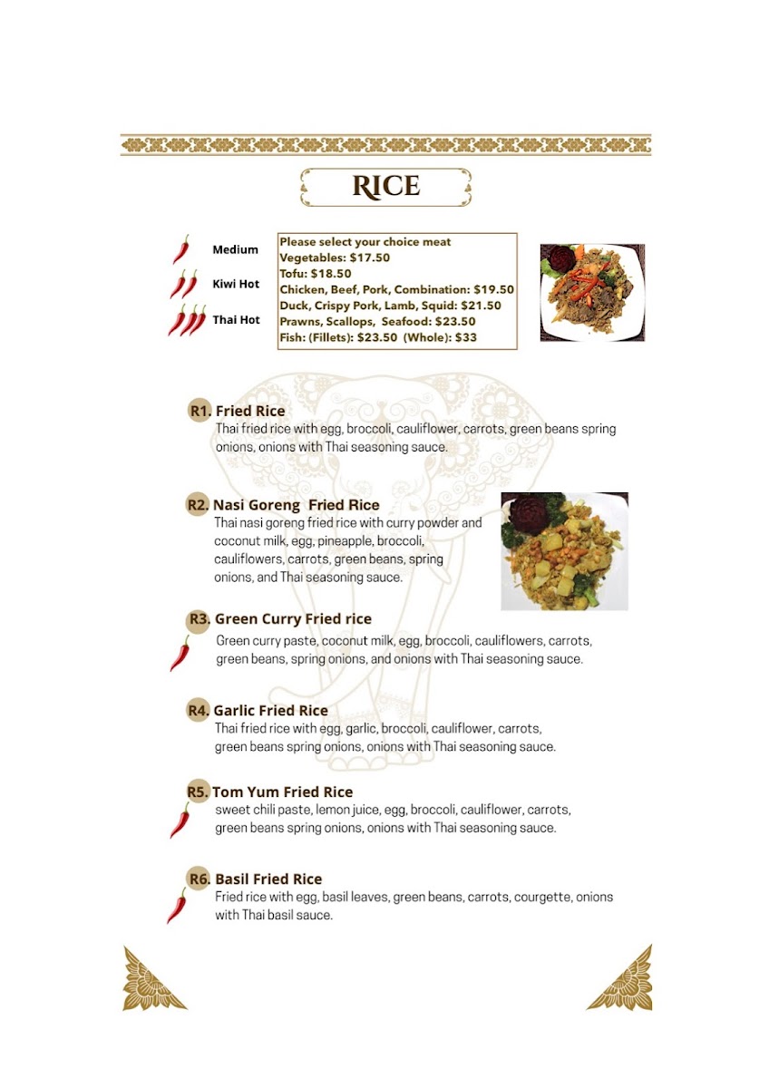 Menu Smile Elephant Thai Restaurant-8